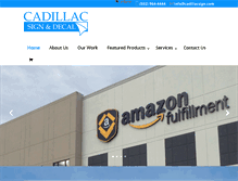 Tablet Screenshot of cadillacsign.com